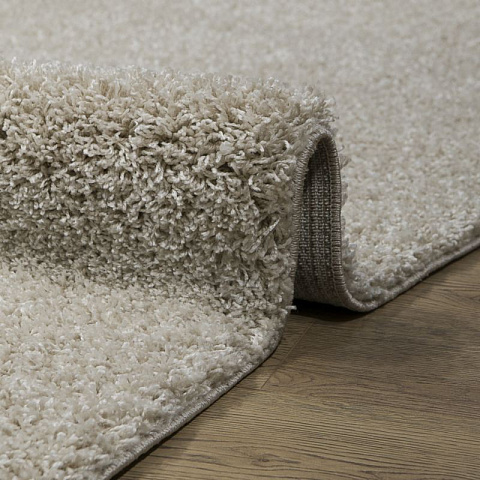 Российский прямой бежевый ковер лонж 41204